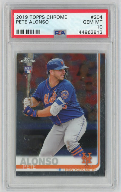 2019 Topps Chrome Pete Alonso #204 PSA 10