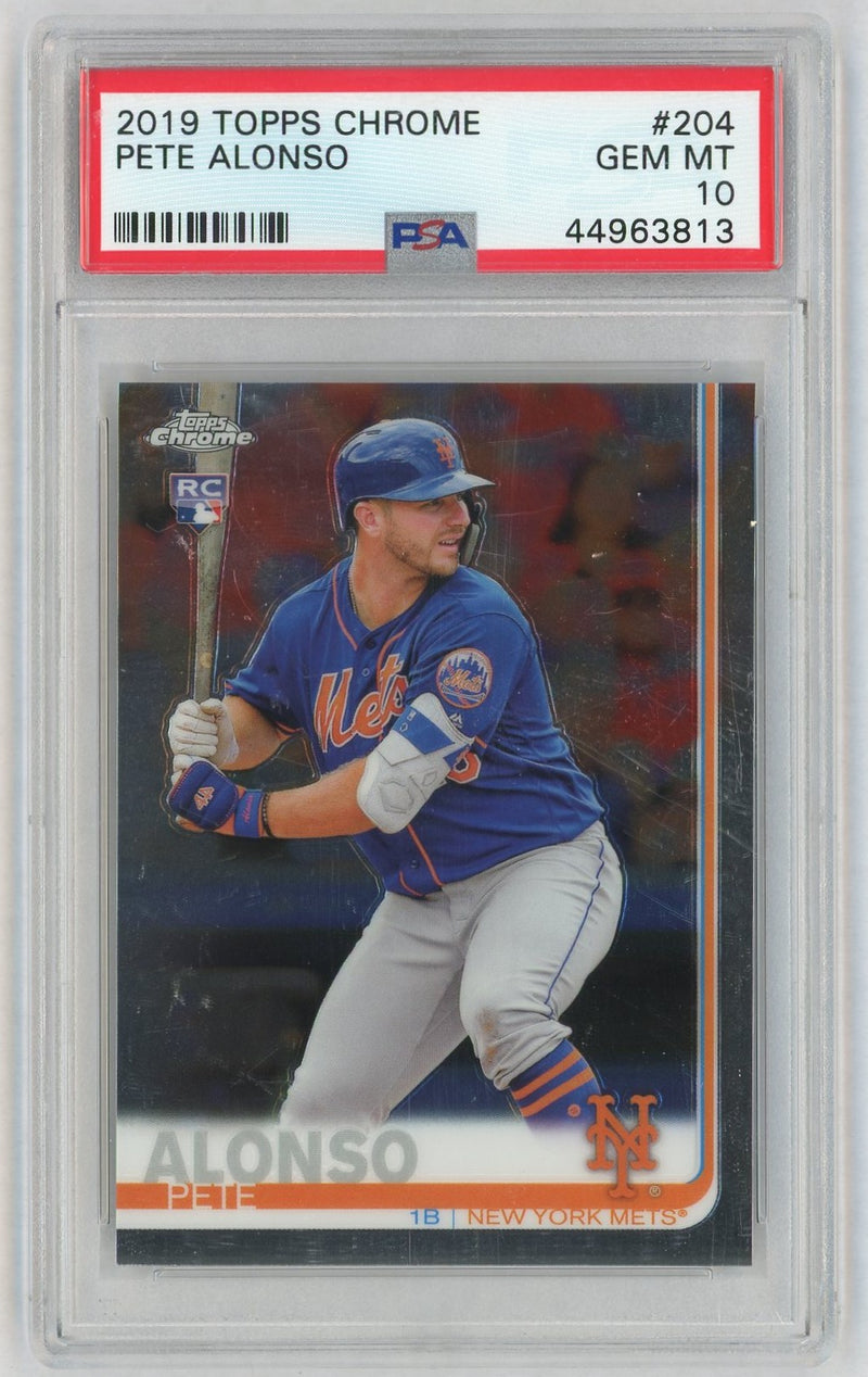 2019 Topps Chrome Pete Alonso #204 PSA 10