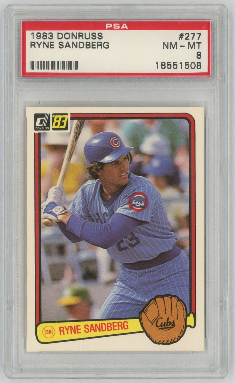 1983 Donruss Ryne Sandberg #277 PSA 8