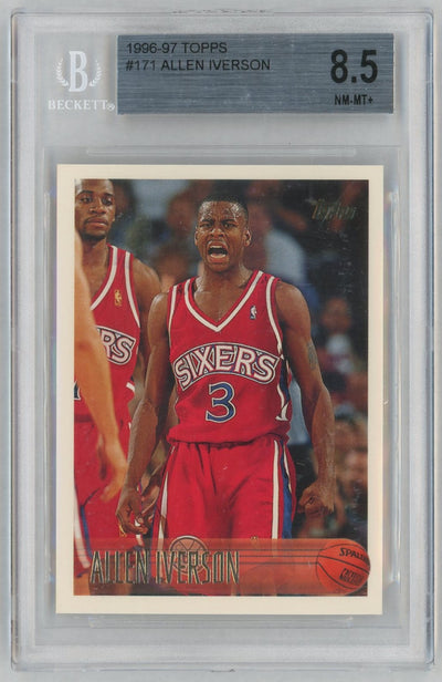1996 Topps Allen Iverson #171 BGS 8.5