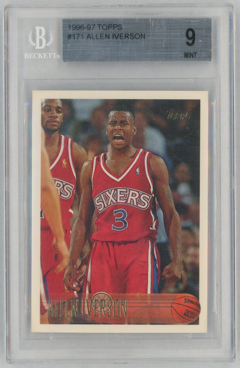 1996 Topps Allen Iverson #171 BGS 9