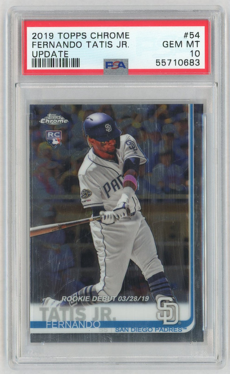 2019 Topps Chrome Update Fernando Tatis Jr. #54 PSA 10