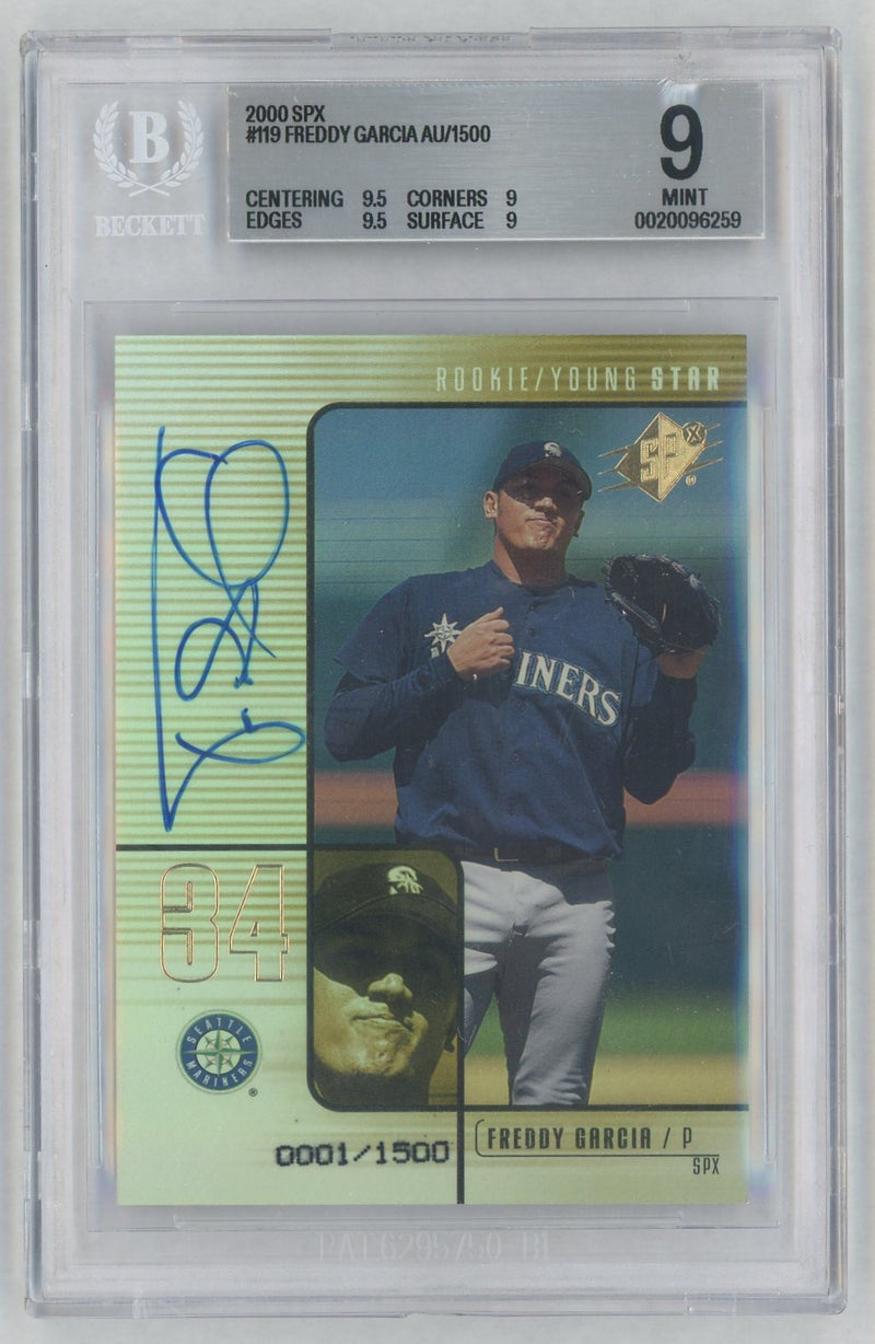 2000 Spx Freddy Garcia #119 /1500 BGS 9