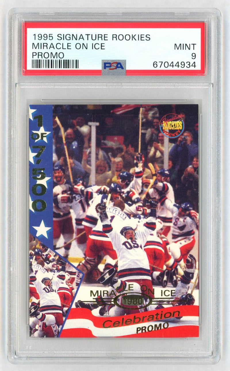 1995 Signature Rookies Miracle On Ice Promo Miracle On Ice /1 PSA 9