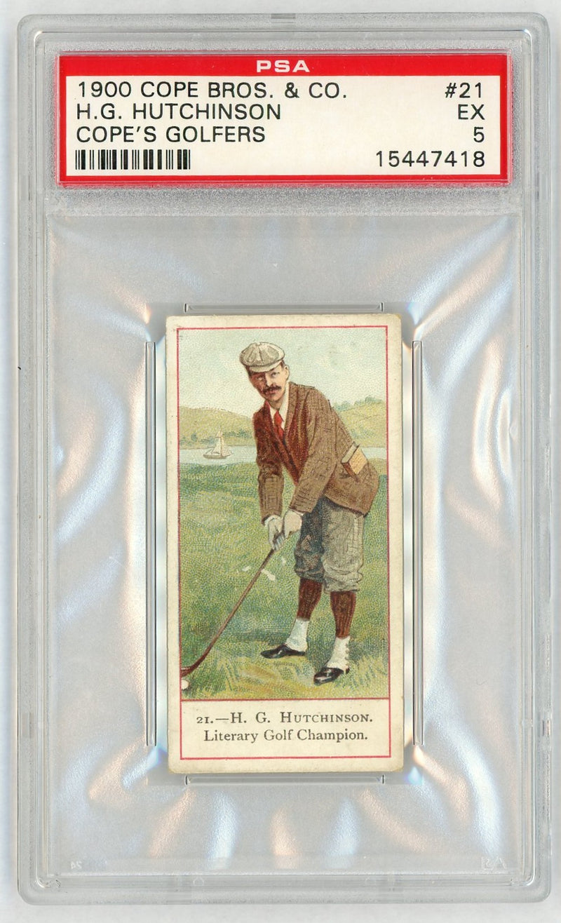 1900 Cope Bros & Co. Cope's Golfers Horace Hutchinson #21 PSA 5