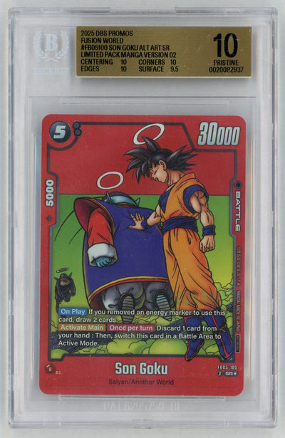 2025 Dragon Ball Super Card Game Fusion World Limited Pack Manga Version 02 Son Goku #FB05-100 BGS 10