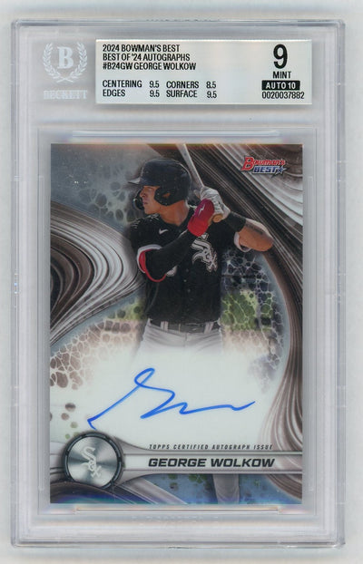 2024 Best of '24 Autographs George Wolkow #B24GW BGS 9