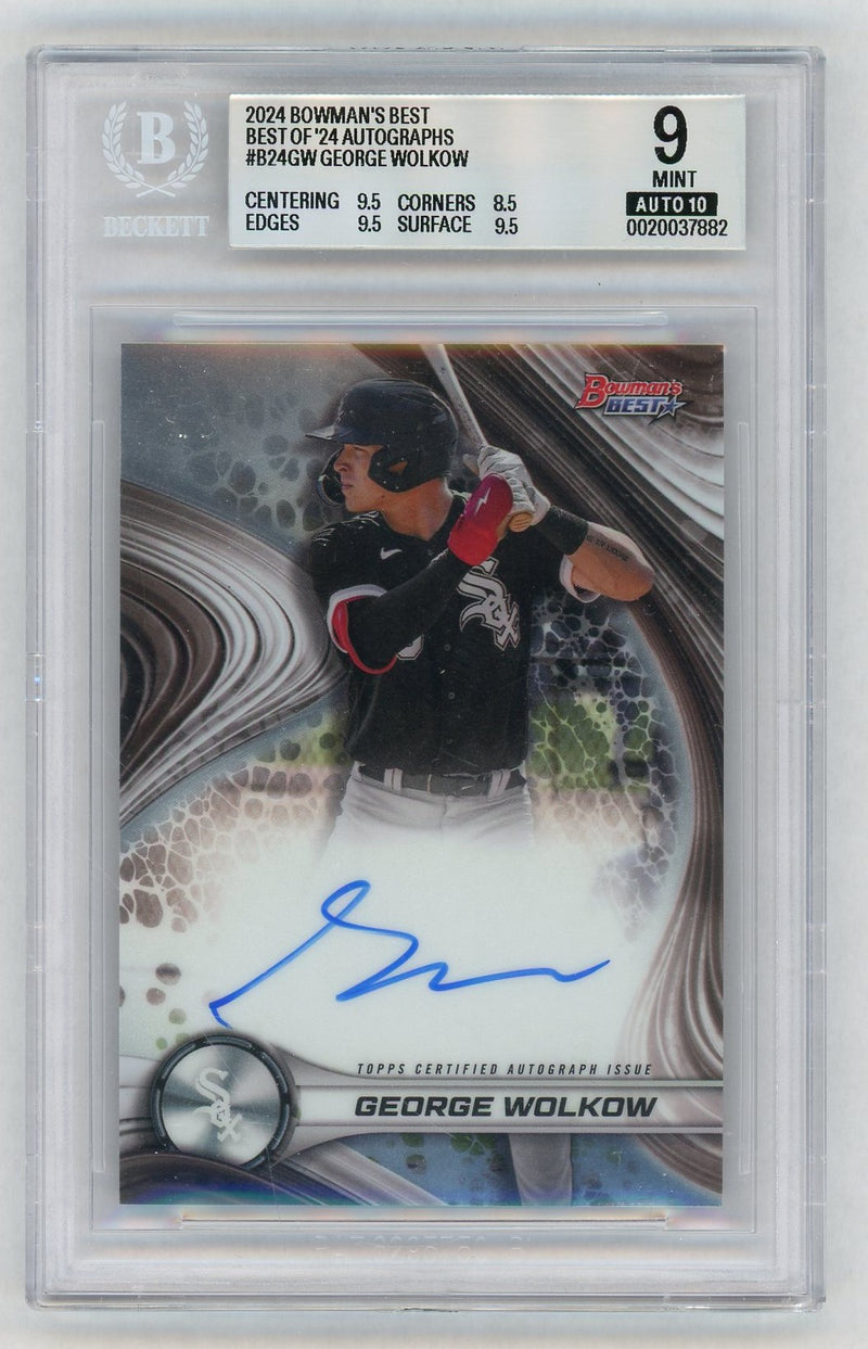 2024 Best of '24 Autographs George Wolkow #B24GW BGS 9