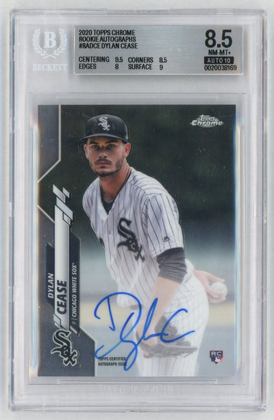 2020 Topps Chrome Rookie Autograph Dylan Cease #RADCE /750 BGS 8.5