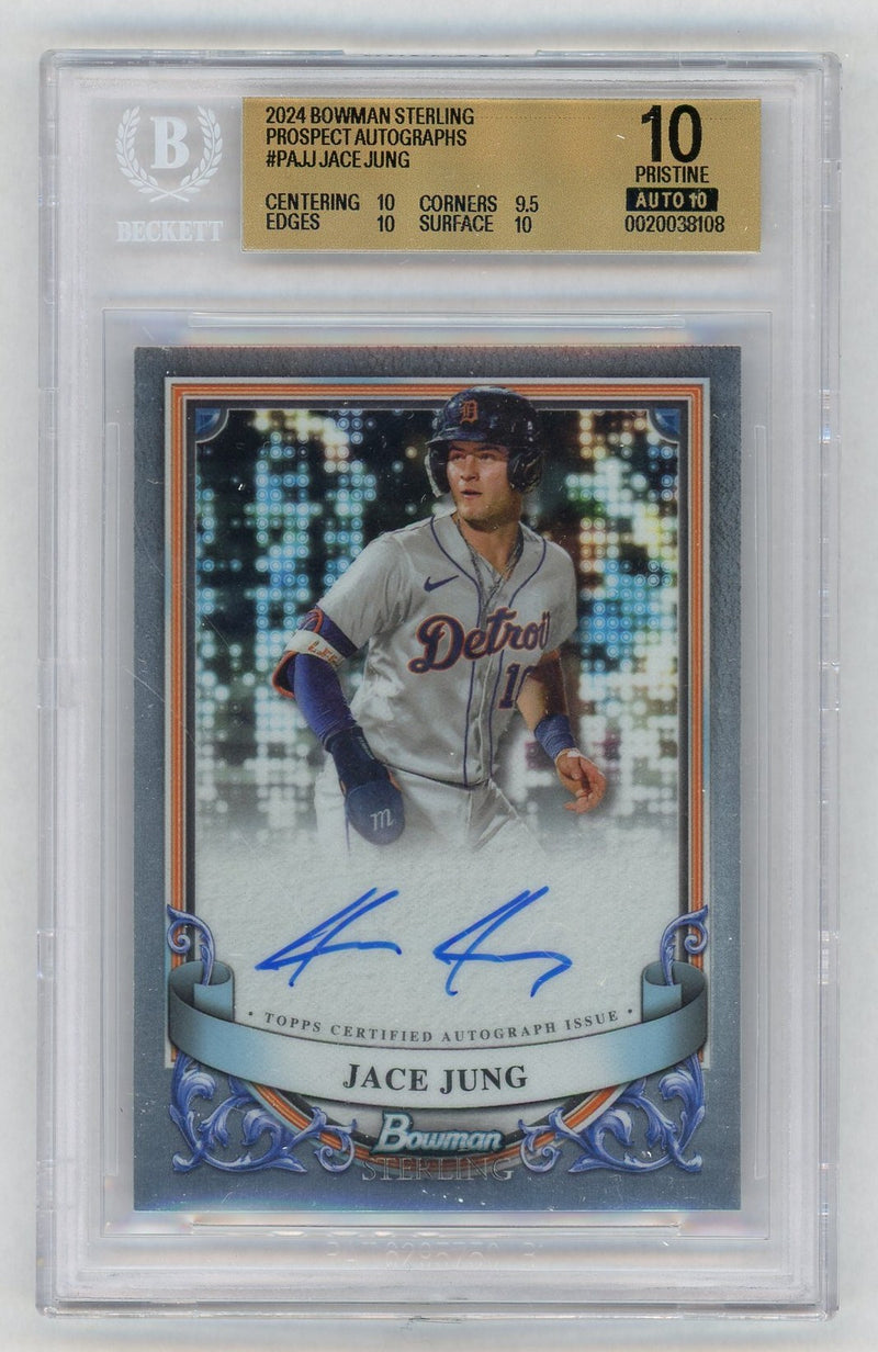 2024 Bowman Sterling Prospect Autograph Jace Jung #PA-JJ BGS 10