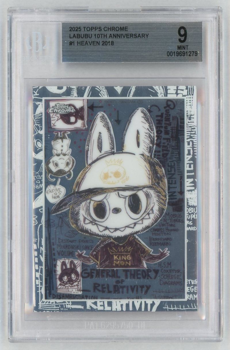 2025 Topps Chrome Labubu 10th Anniversary Heaven #1 BGS 9