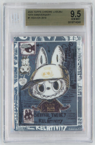 2025 Topps Chrome Labubu 10th Anniversary Heaven #1 BGS 9.5