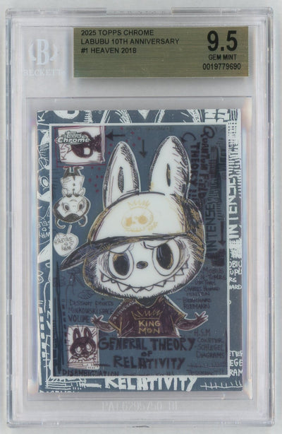 2025 Topps Chrome Labubu 10th Anniversary Heaven #1 BGS 9.5