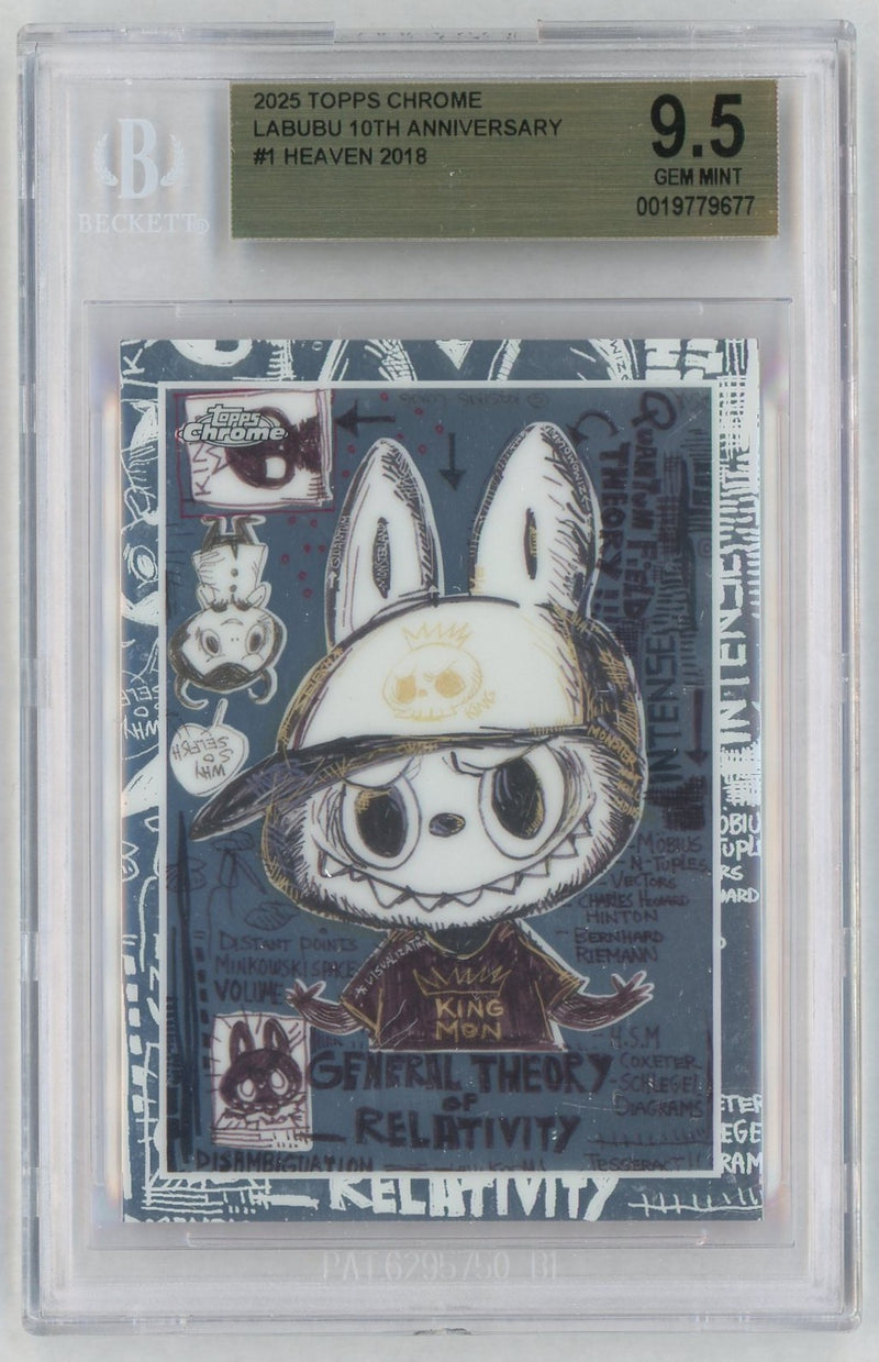 2025 Topps Chrome Labubu 10th Anniversary Heaven #1 BGS 9.5