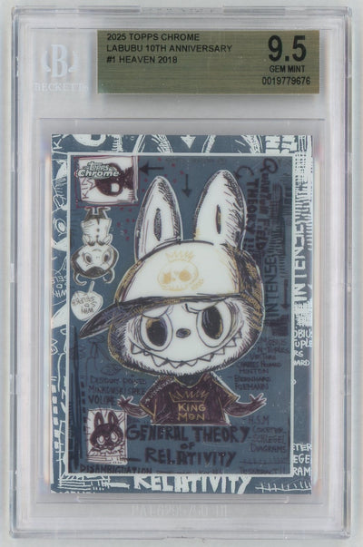 2025 Topps Chrome Labubu 10th Anniversary Heaven #1 BGS 9.5