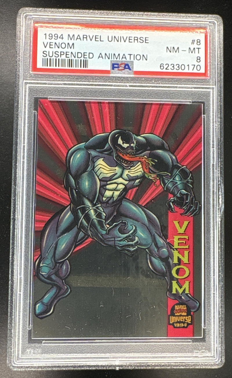 1994 Marvel Universe V Suspended Animation Venom #8 PSA 8
