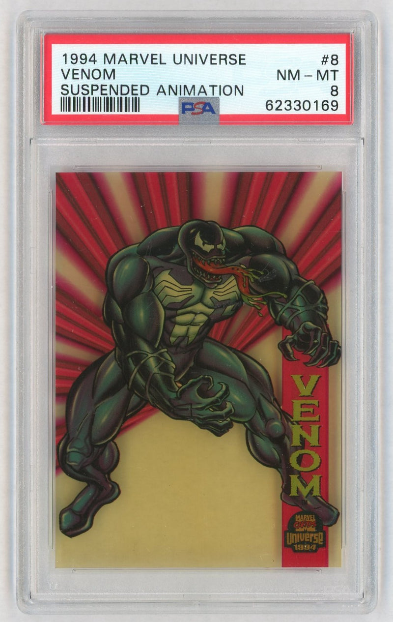1994 Marvel Universe V Suspended Animation Venom #8 PSA 8