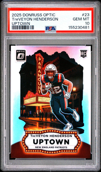 2025 Panini Donruss Optic Treveyon Henderson #23 PSA 10
