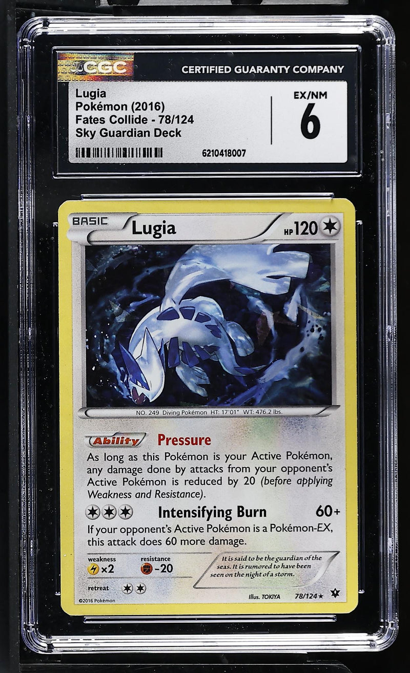 Pokémon Fates Collide Lugia #78/124 CGC 6