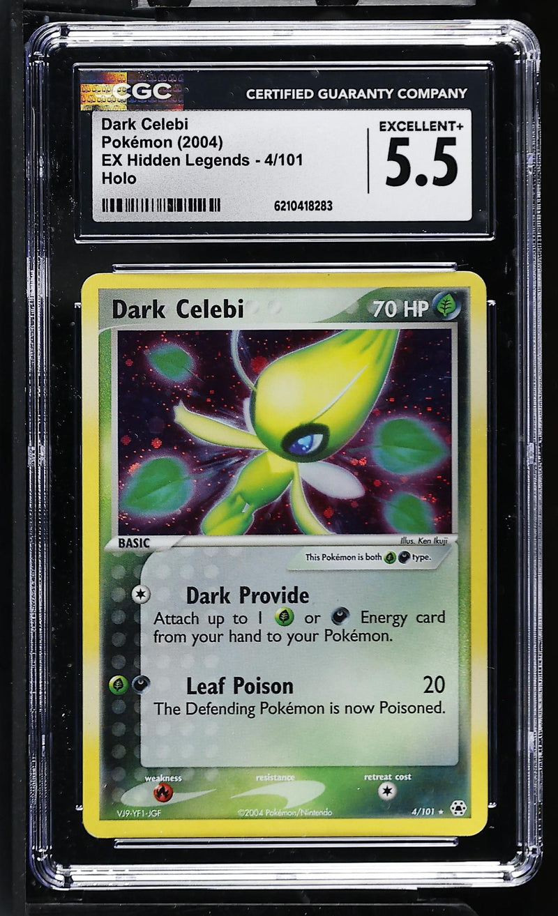 Pokémon EX Hidden Legends Dark Celebi #4/101 Holo CGC 5.5