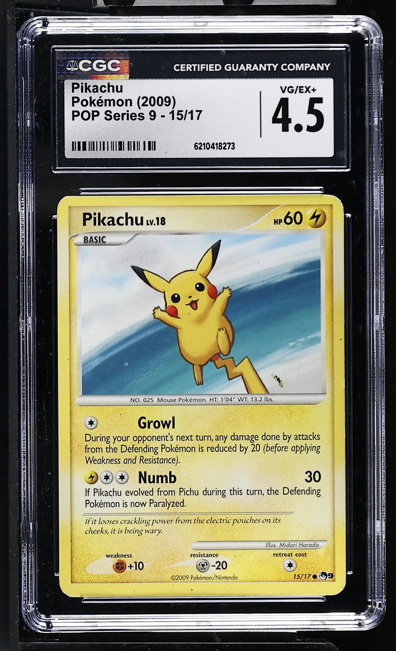 Pokémon POP Series 9 Pikachu #15/17 CGC 4.5