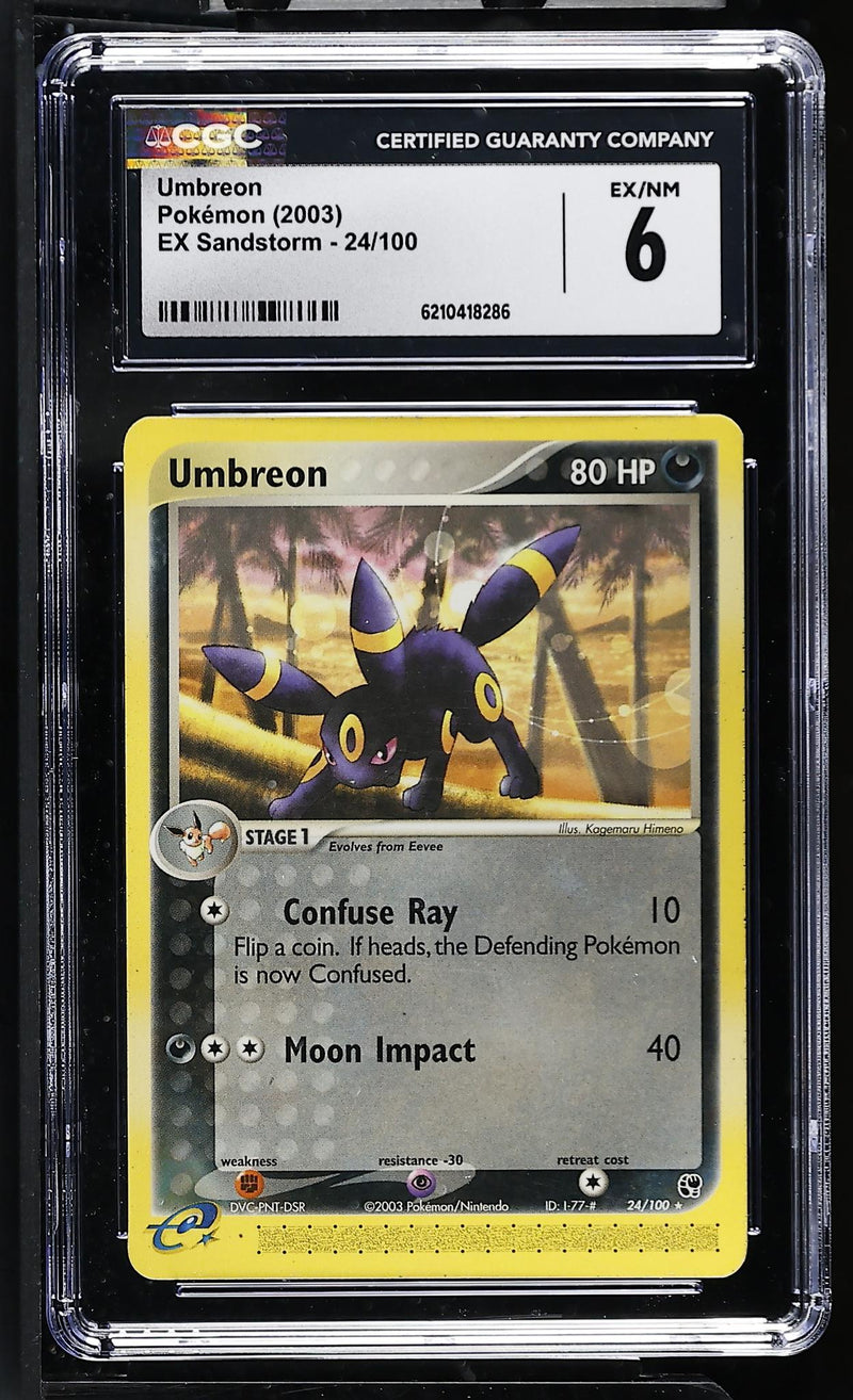 Pokémon EX Sandstorm Umbreon #24/100 CGC 6