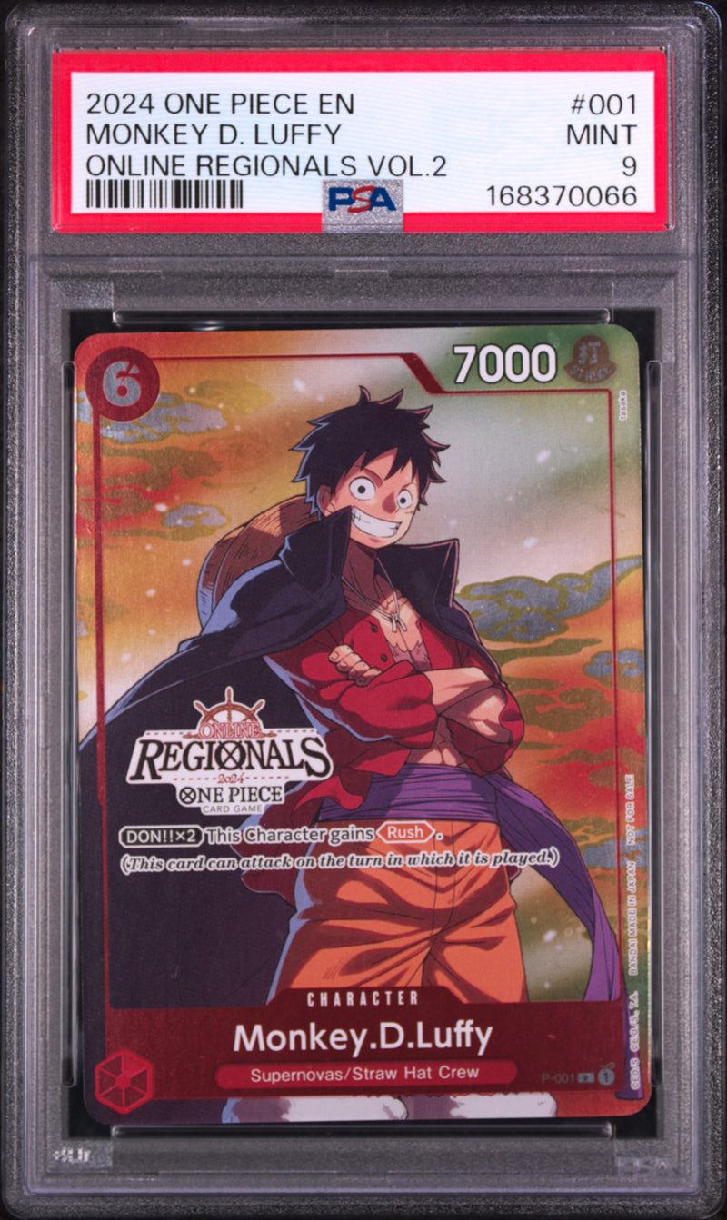 2024 One Piece Online Regionals Pack Volume 2 Monkey D. Luffy #001 PSA 9