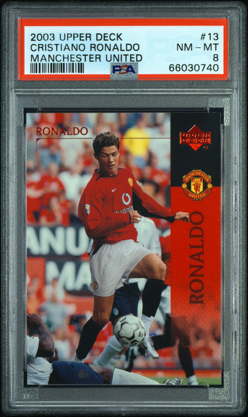 2003 Upper Deck Manchester United Cristiano Ronaldo #13 PSA 8