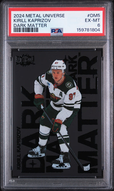 2024 Skybox Metal Universe Dark Matter Kirill Kaprizov #DM5 PSA 6