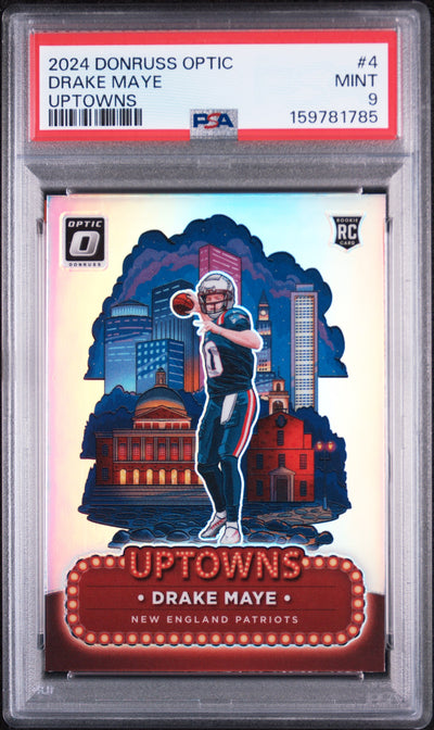 2024 Donruss Optic Uptowns Drake Maye #4 PSA 9