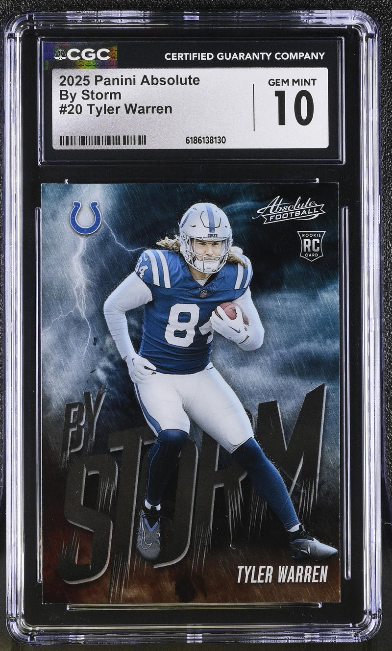 2025 Panini Absolute By Storm Tyler Warren #20 Rookie CGC 10