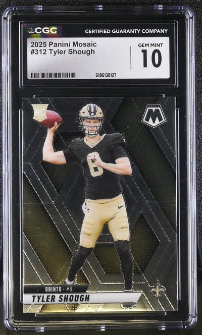 2025 Panini Mosaic Tyler Shough #312 Rookie CGC 10