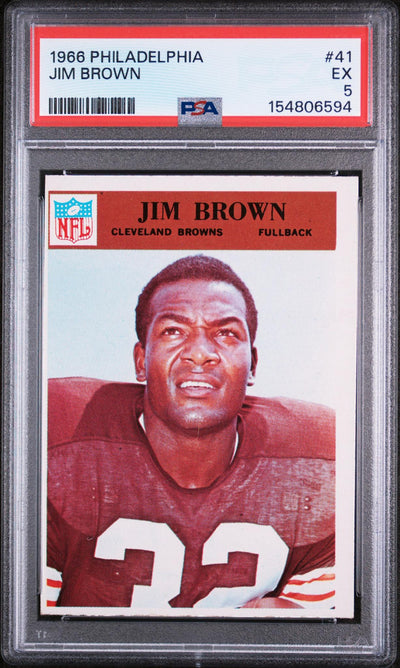 1966 Philadelphia Jim Brown #41 PSA 5