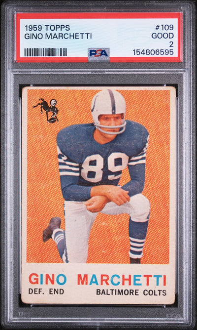 1959 Topps Gino Marchetti #109 PSA 2