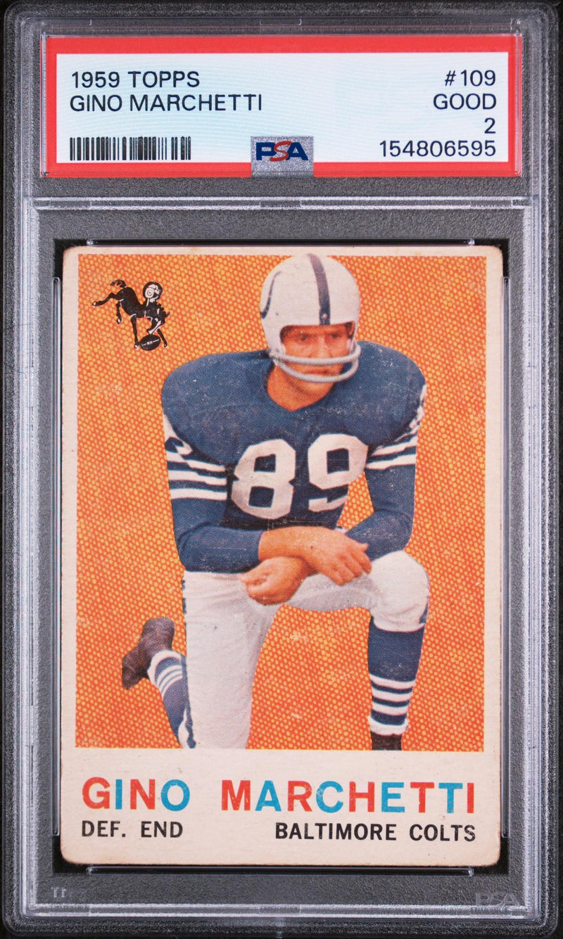 1959 Topps Gino Marchetti #109 PSA 2