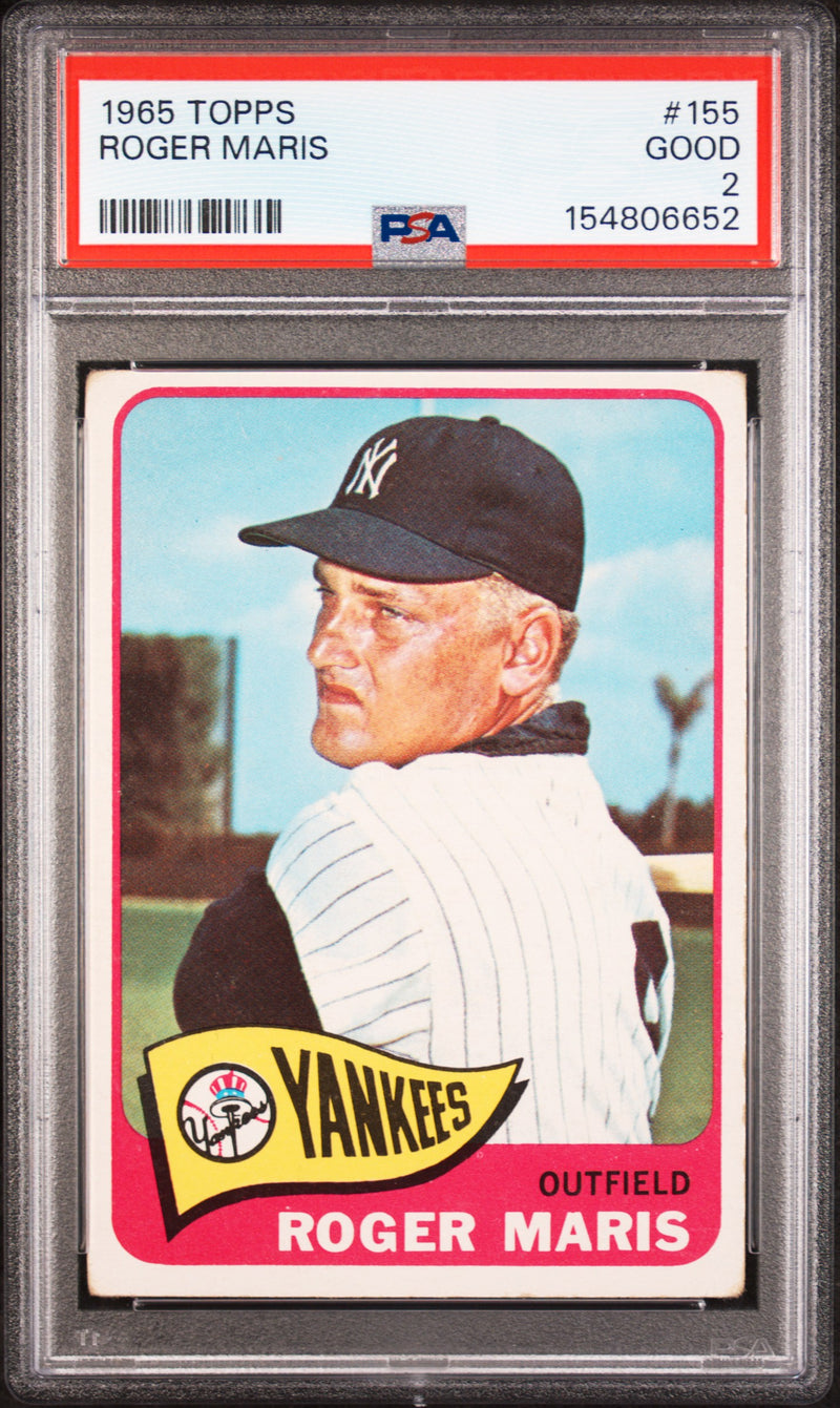 1965 Topps Roger Maris #155 PSA 2