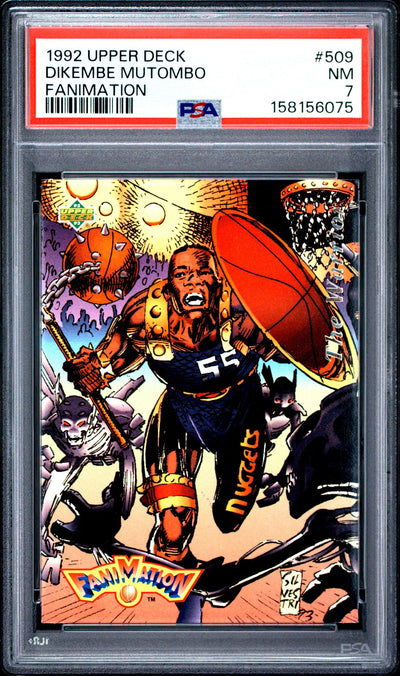 1992 Upper Deck Fanimation Dikembe Mutombo #509 PSA 7