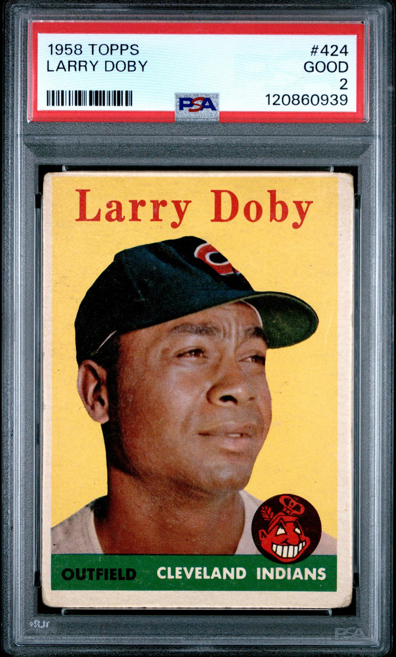 1958 Topps Larry Doby #424 PSA 2
