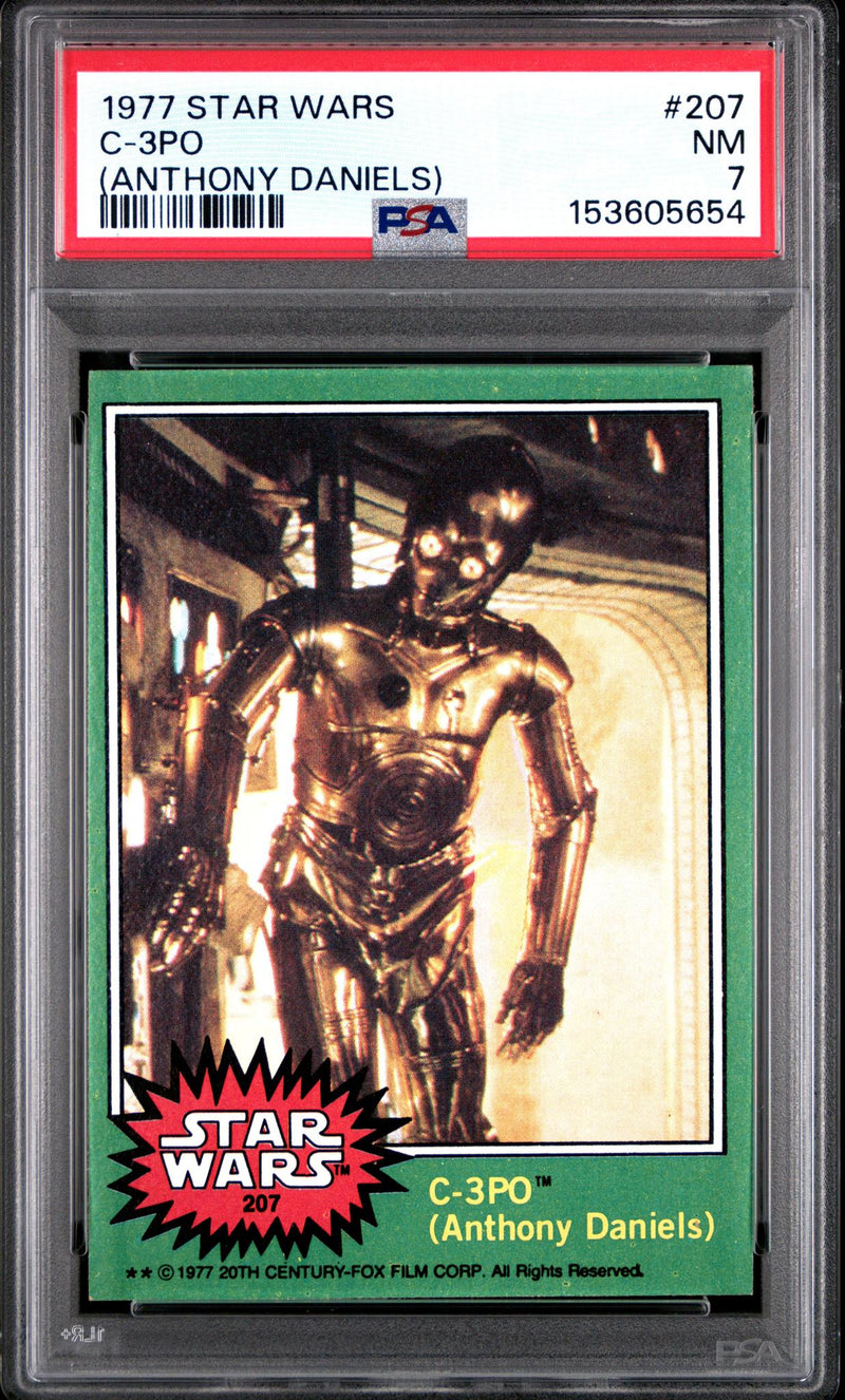 1977 Star Wars Anthony Daniels C-3po #207 PSA 7
