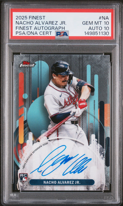 2025 Finest Autographs Nacho Alvarez Jr. #FANA PSA 10