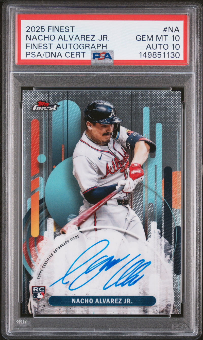 2025 Finest Autographs Nacho Alvarez Jr. #FANA PSA 10