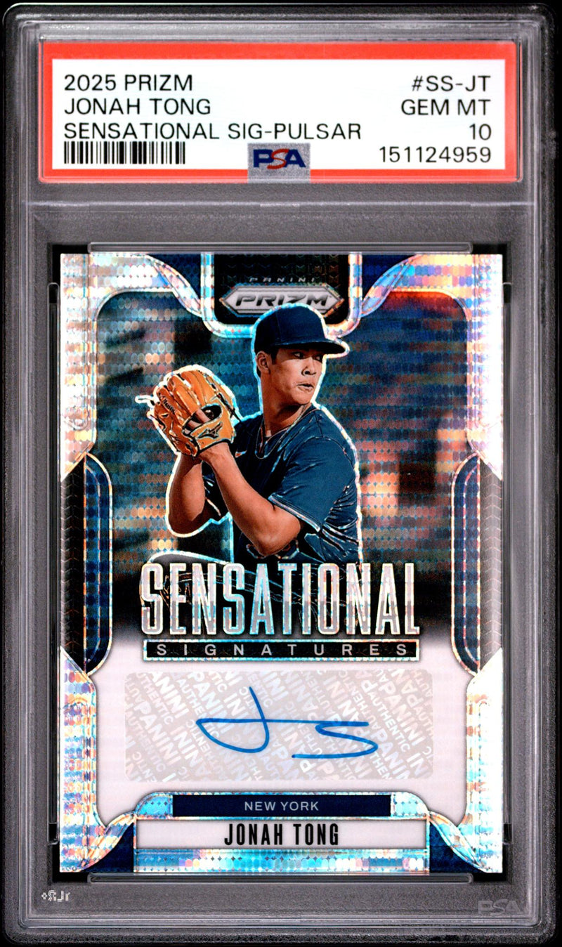2025 Panini Prizm Sensational Signatures Pulsar Jonah Tong #SS-JT /199 PSA 10
