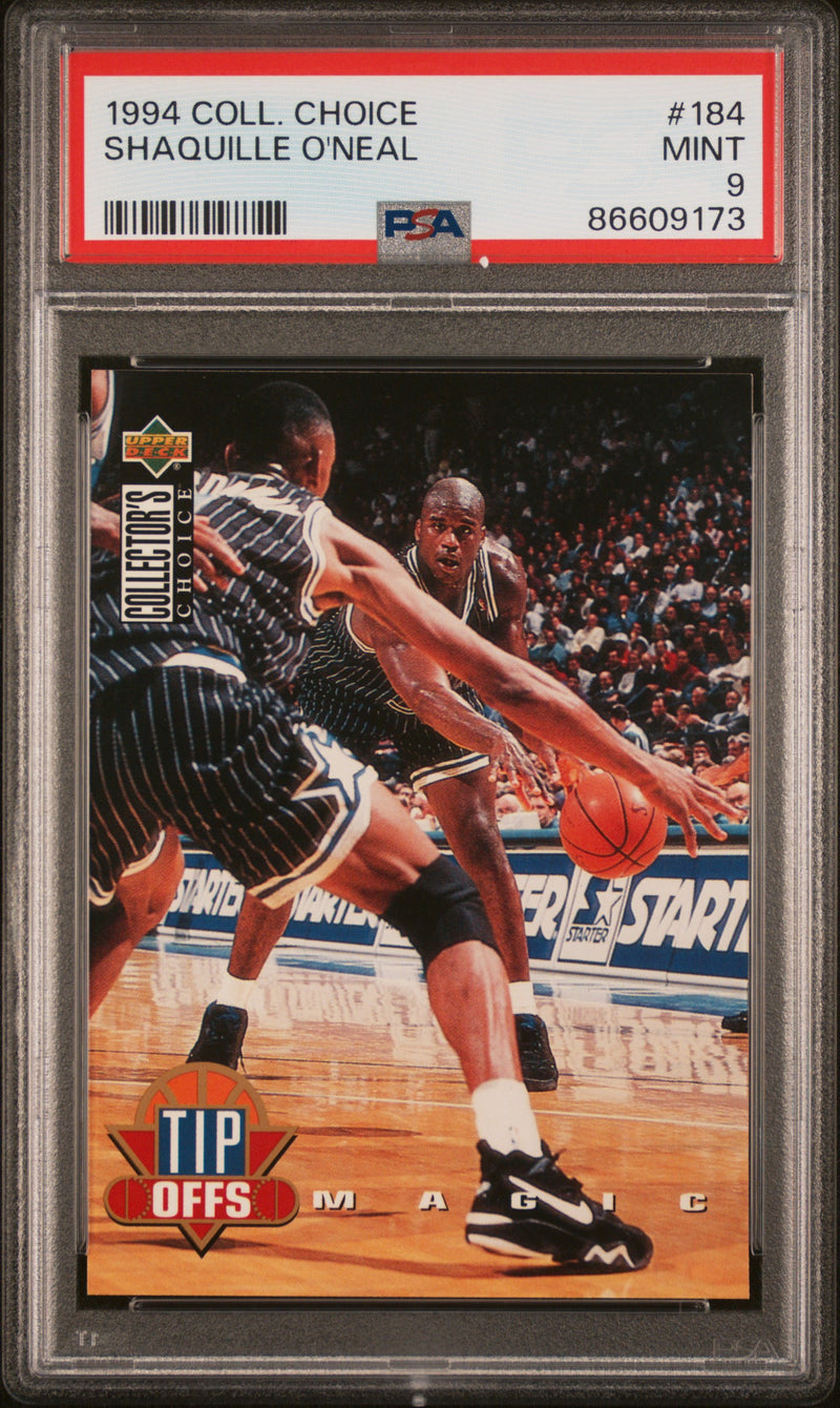1994 Collector's Choice LeBron James/Shaquille O'Neal #184 PSA 9