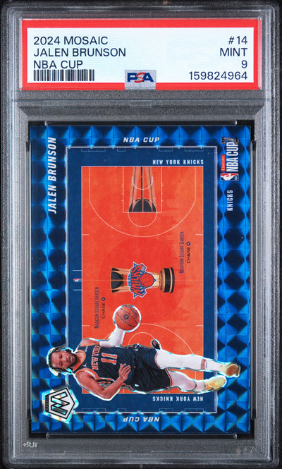 2024 Panini Mosaic NBA Cup Jalen Brunson #14 PSA 9