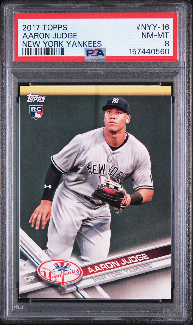 2017 Topps New York Yankees Aaron Judge #NYY16 PSA 8