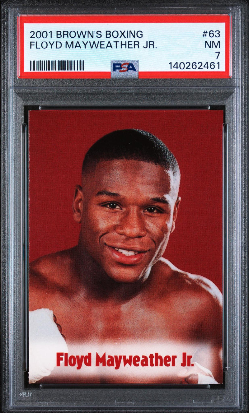 2001 Brown's Boxing Floyd Mayweather #63 PSA 7