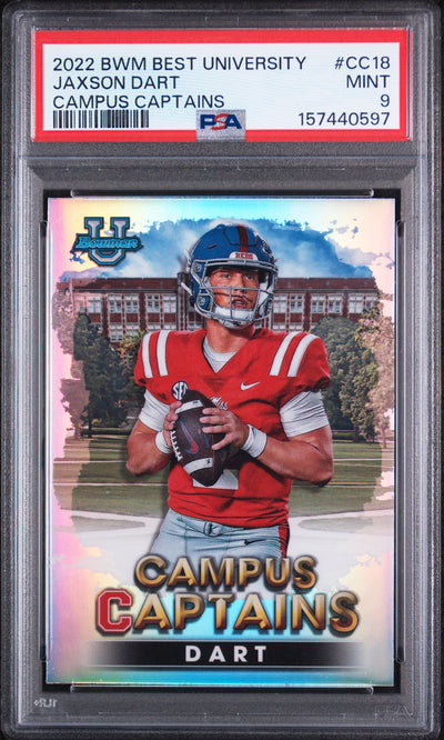 2022 Bowman's Best University Jaxson Dart #CC-18 PSA 9