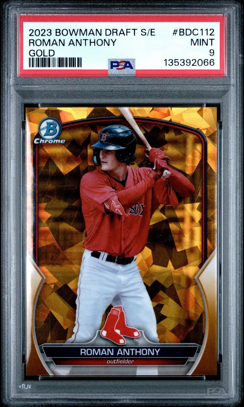 2023 Bowman Draft Sapphire Edition Gold Roman Anthony #BDC112 /50 PSA 9