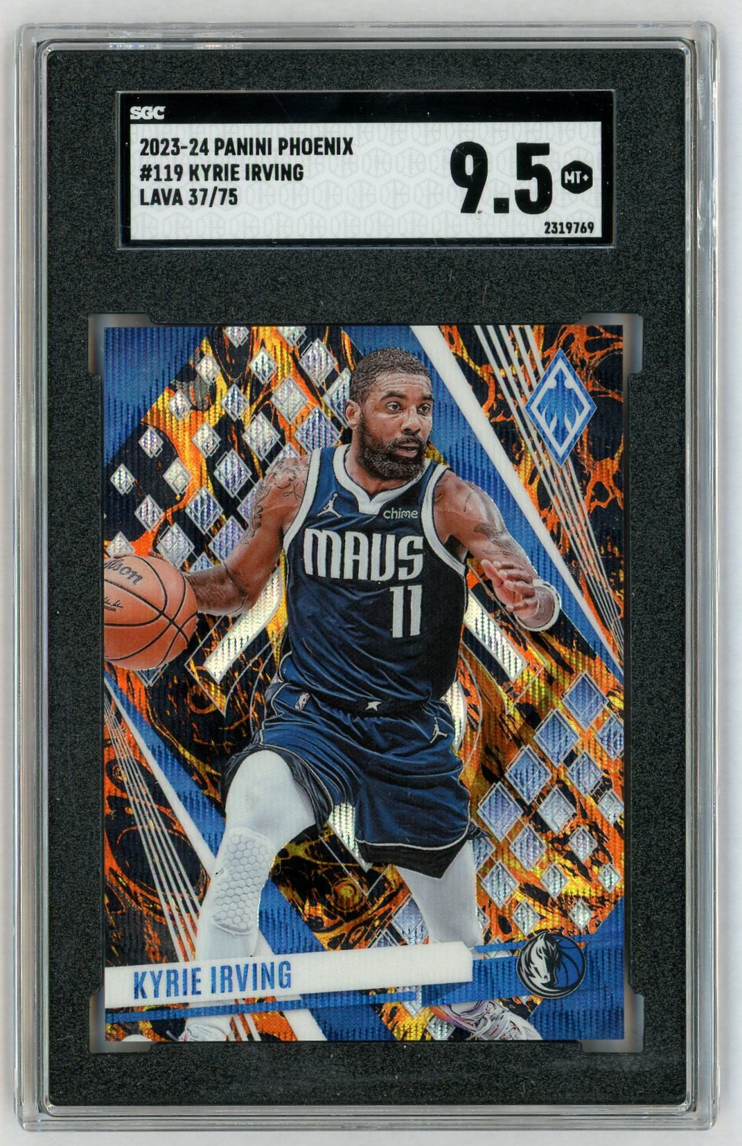 2023-24 Phoenix #119 Kyrie Irving Lava SP /75 SGC 9.5
