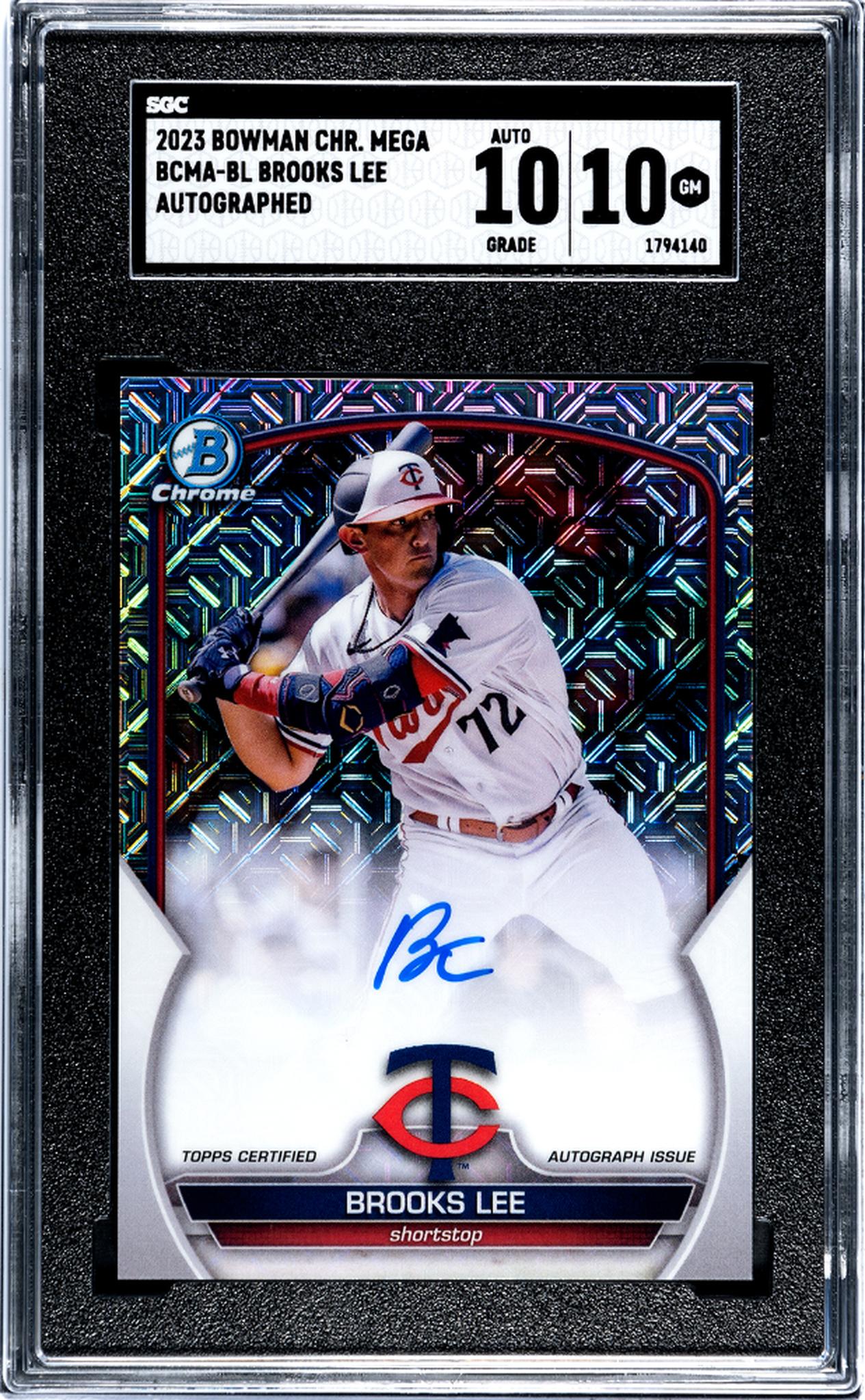 2023 Bowman Chrome #BCMA-BL Brooks Lee SGC 10